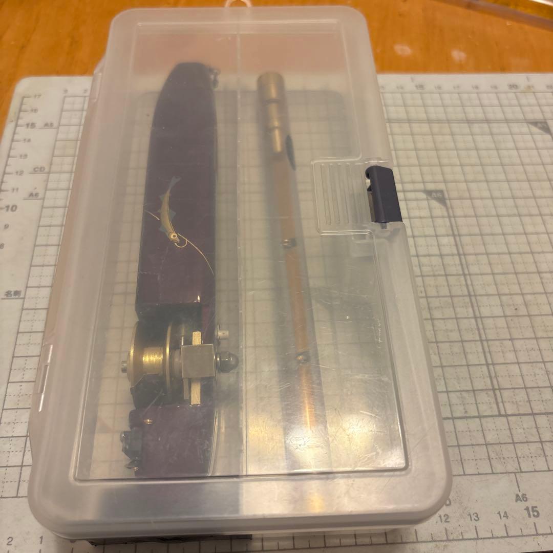Ｋ-ＺＡＮ ワカサギ電動リール　漆塗り　金蒔絵　穂先付き