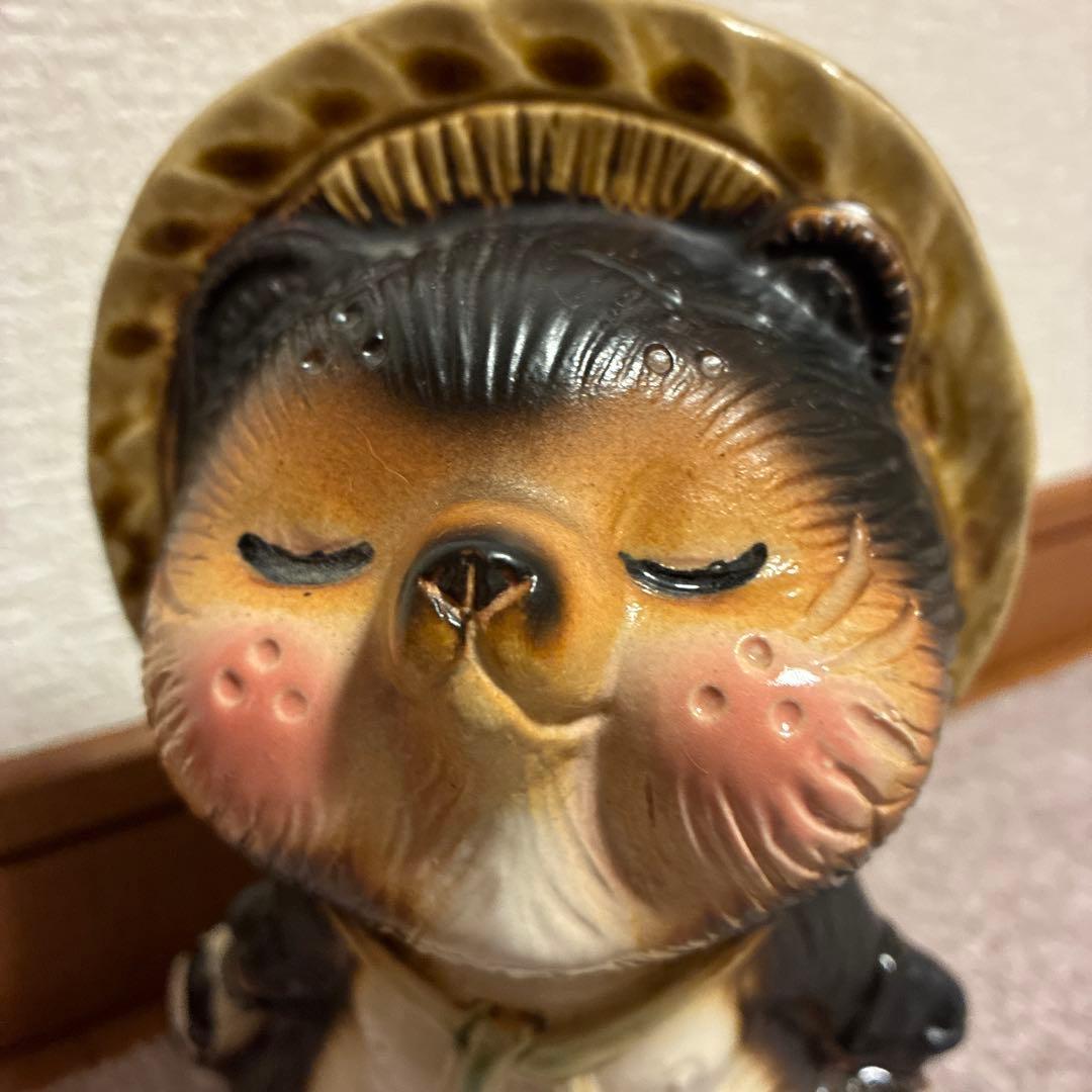 信楽焼　ペアたぬき
