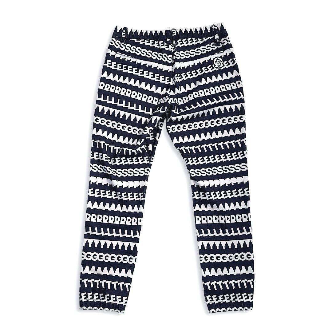 627 パーリーゲイツ定価31,900円 トリコット裏起毛ロゴパンツ4 M