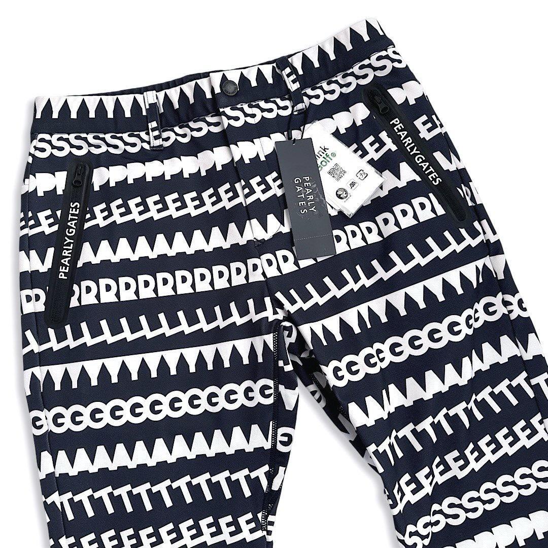 627 パーリーゲイツ定価31,900円 トリコット裏起毛ロゴパンツ4 M