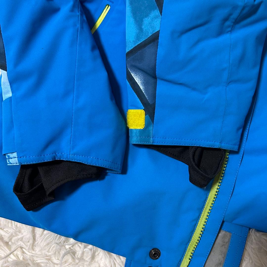【美品】MIZUNO ミズノCREW 高機能ウェア スキーウェアブルー XS