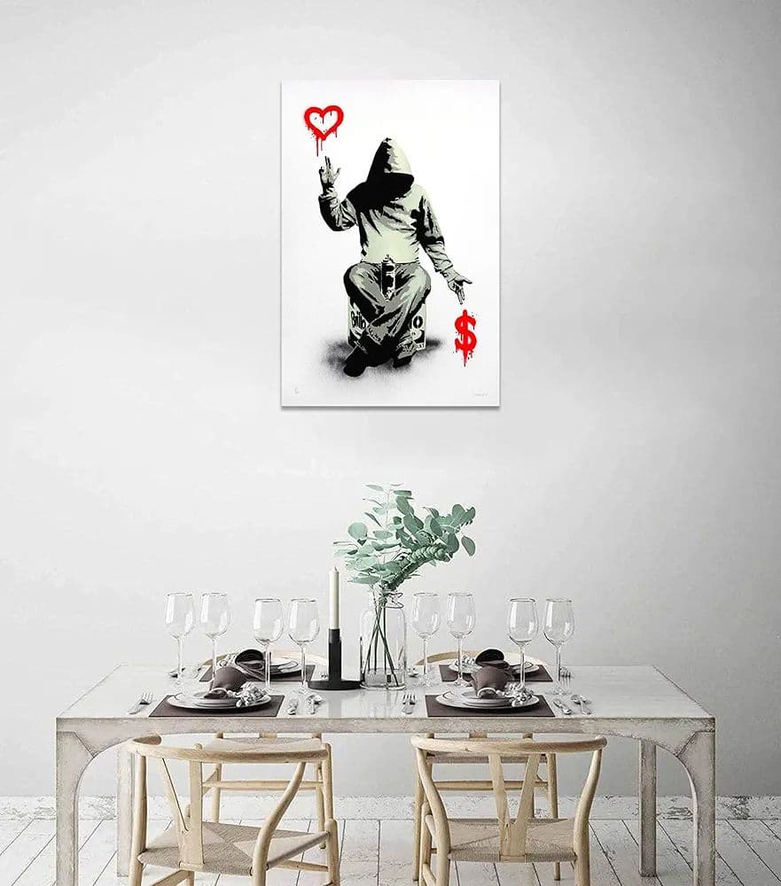 Banksy バンクシー 愛とお金 ポスター アートパネル 絵画