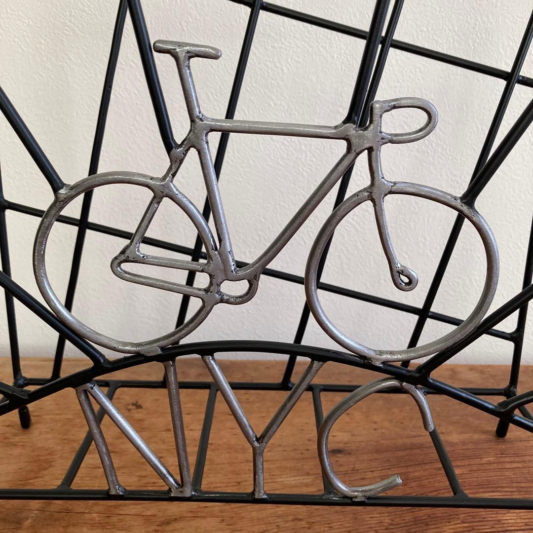 NYC bike messengerマガジンラック (ハンドメイド)