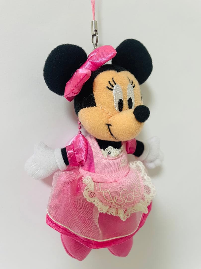 ディズニー　シェフミッキー　ミッキー　ミニー　ぬいぐるみストラップ