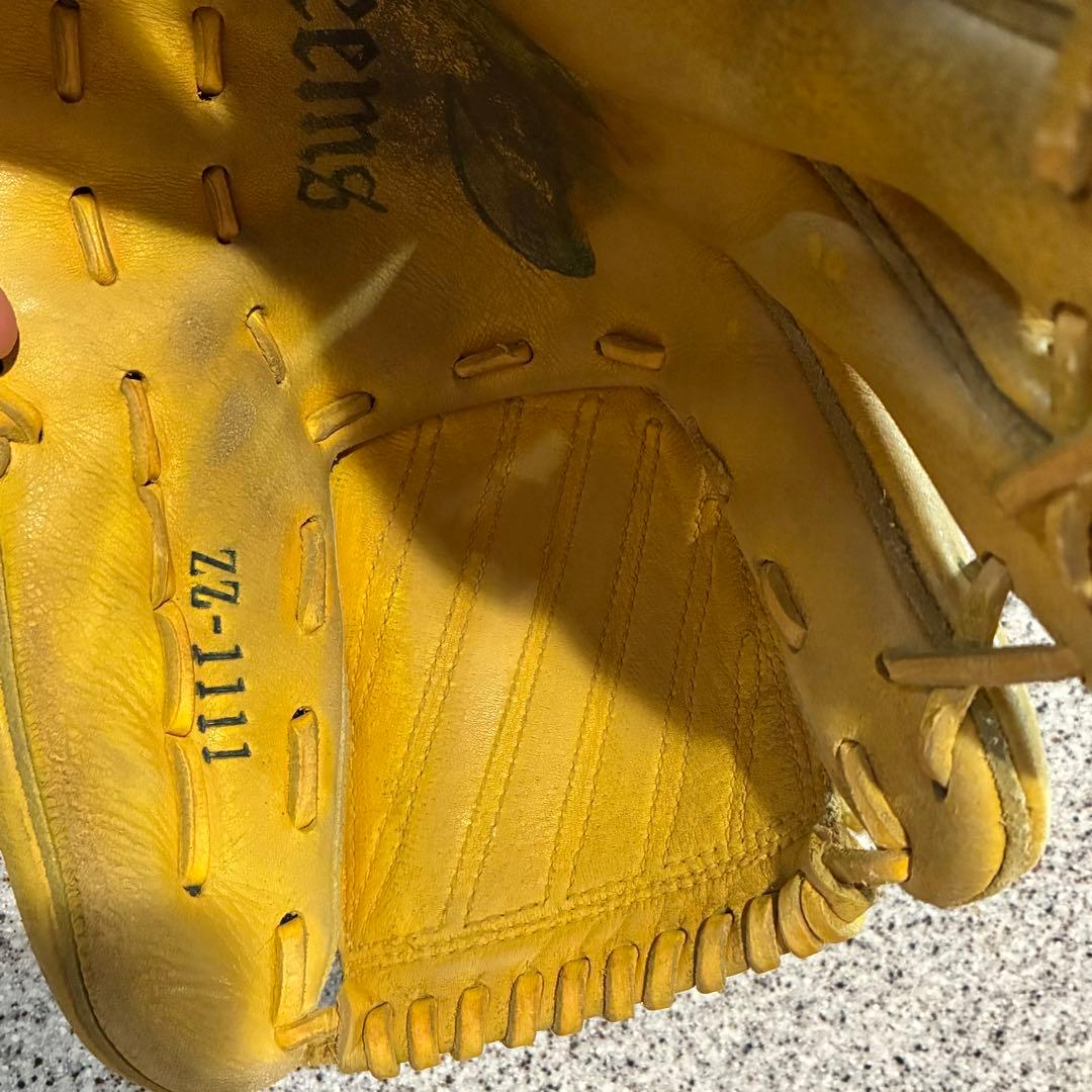 Zeems ジームス　野球　左利き　左投げ　グローブ　軟式　黄色　金色　投手用