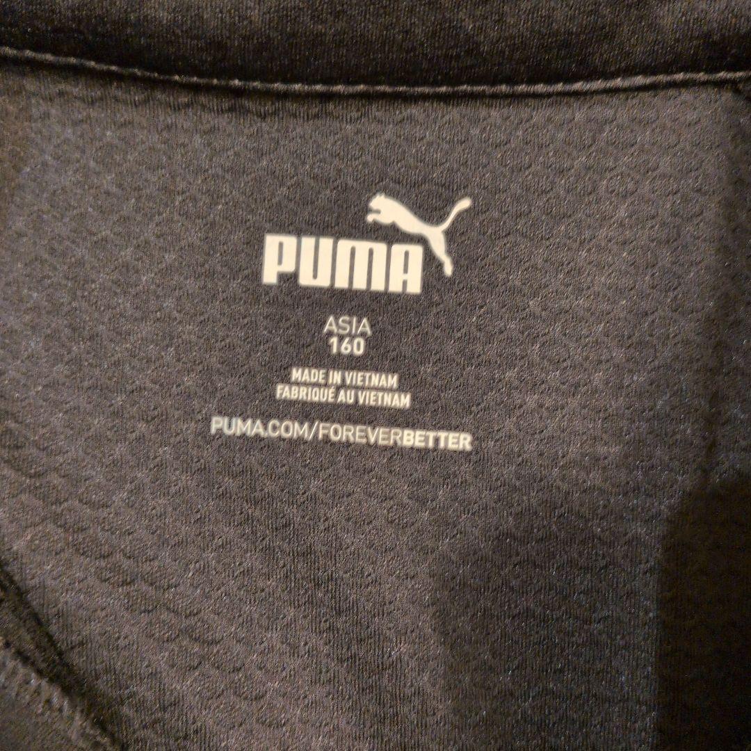 新品　サイズ160 PUMA ジュニア セットアップ 黒/オレンジ