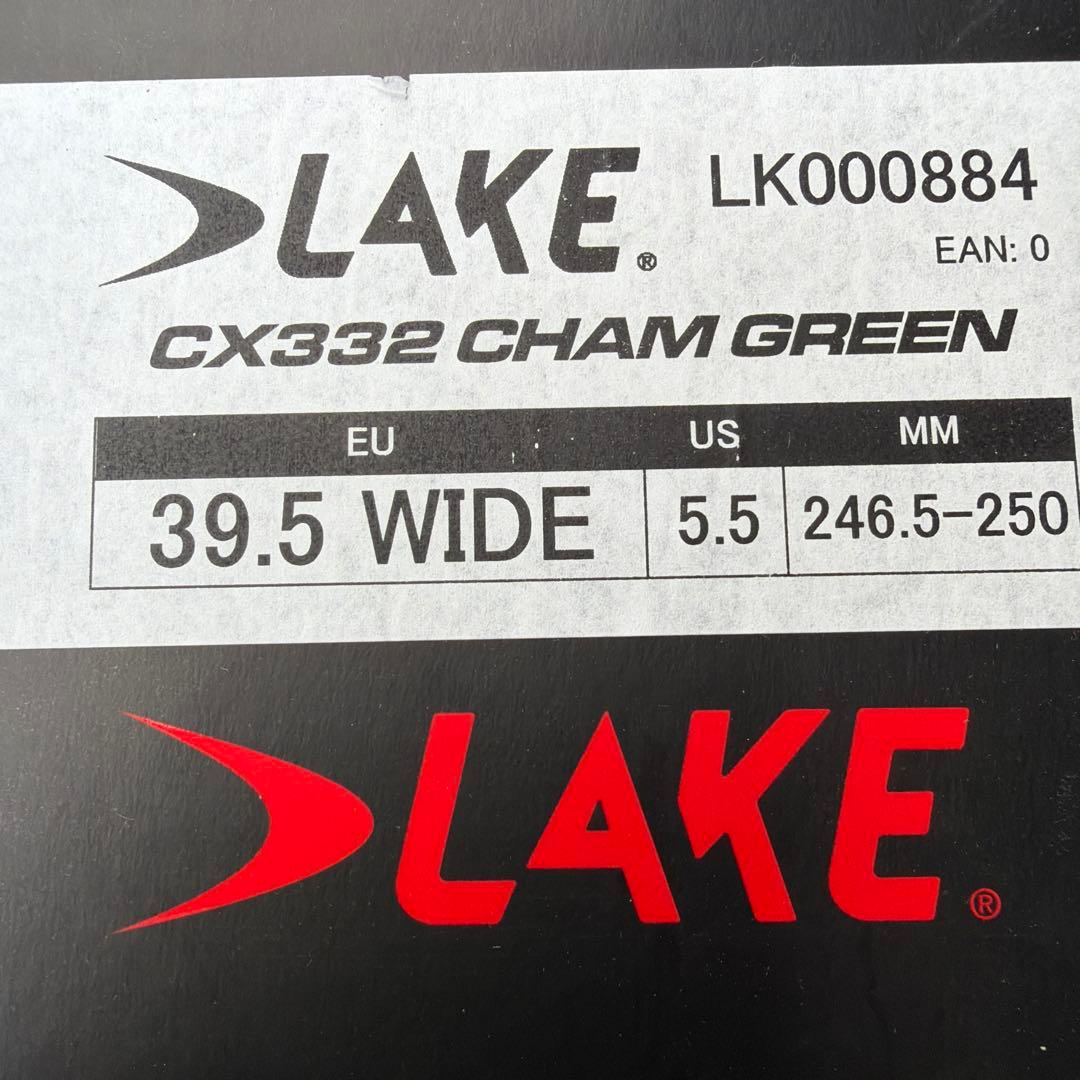 Lake シューズ 39.5 ワイド メタリックグリーン レイク CX332