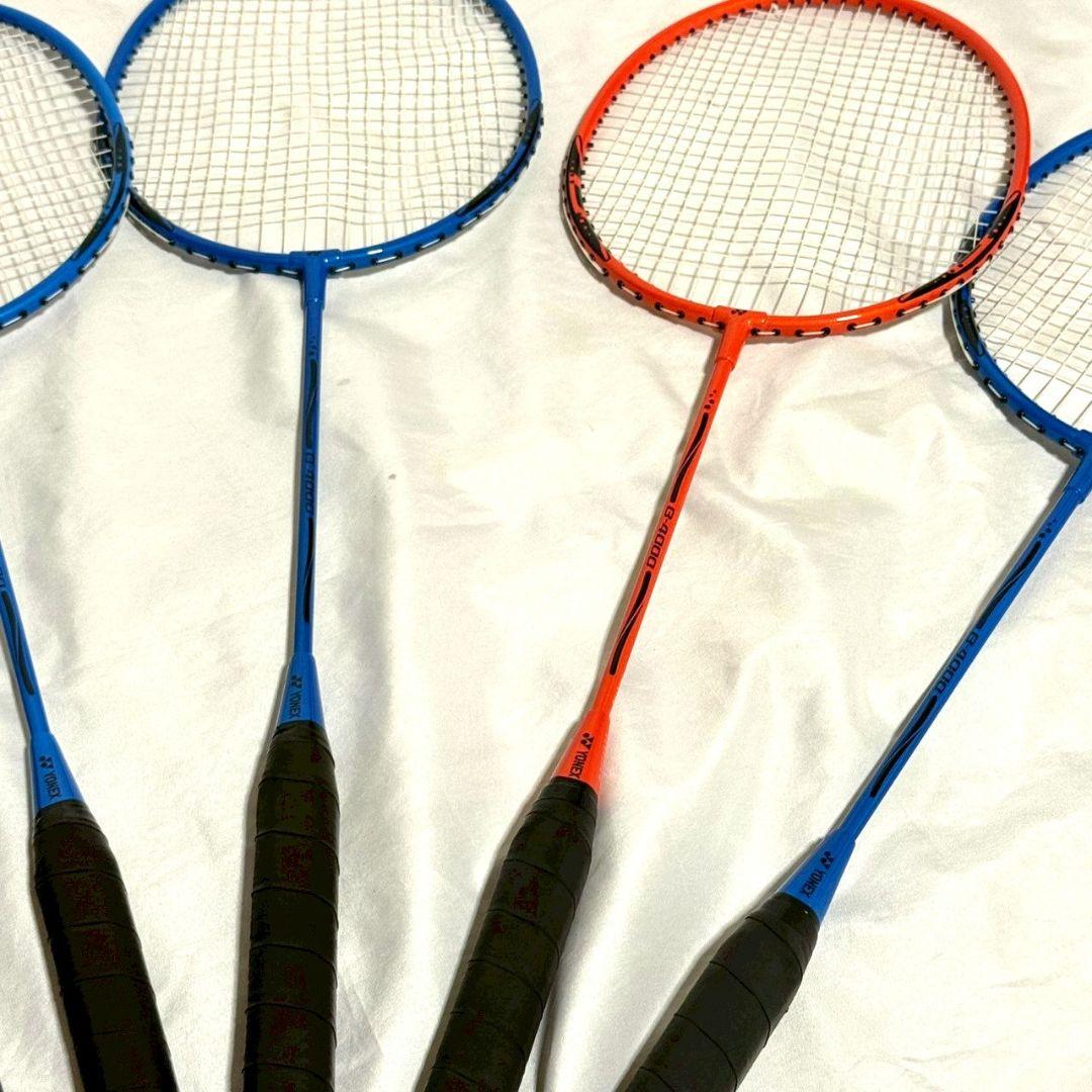 YONEX ヨネックス B-4000 バトミントン ラケット 4本セット 青 橙