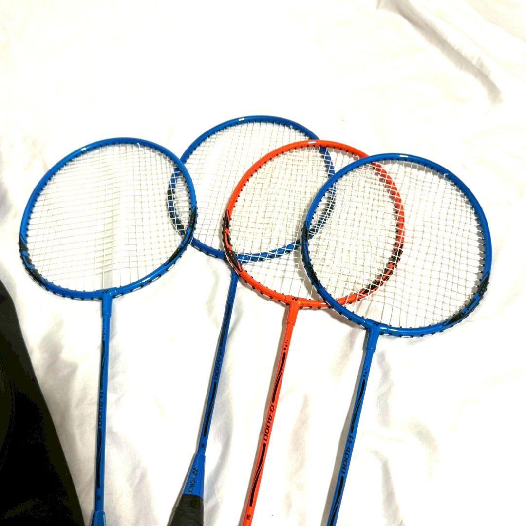 YONEX ヨネックス B-4000 バトミントン ラケット 4本セット 青 橙
