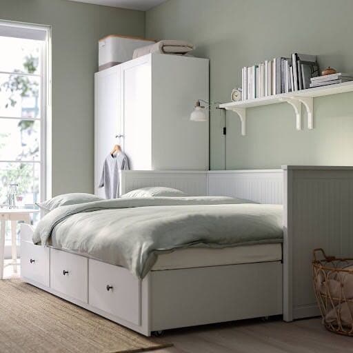 イケア IKEA ヘムネス hemnes ベッドフレーム　組立説明書つき