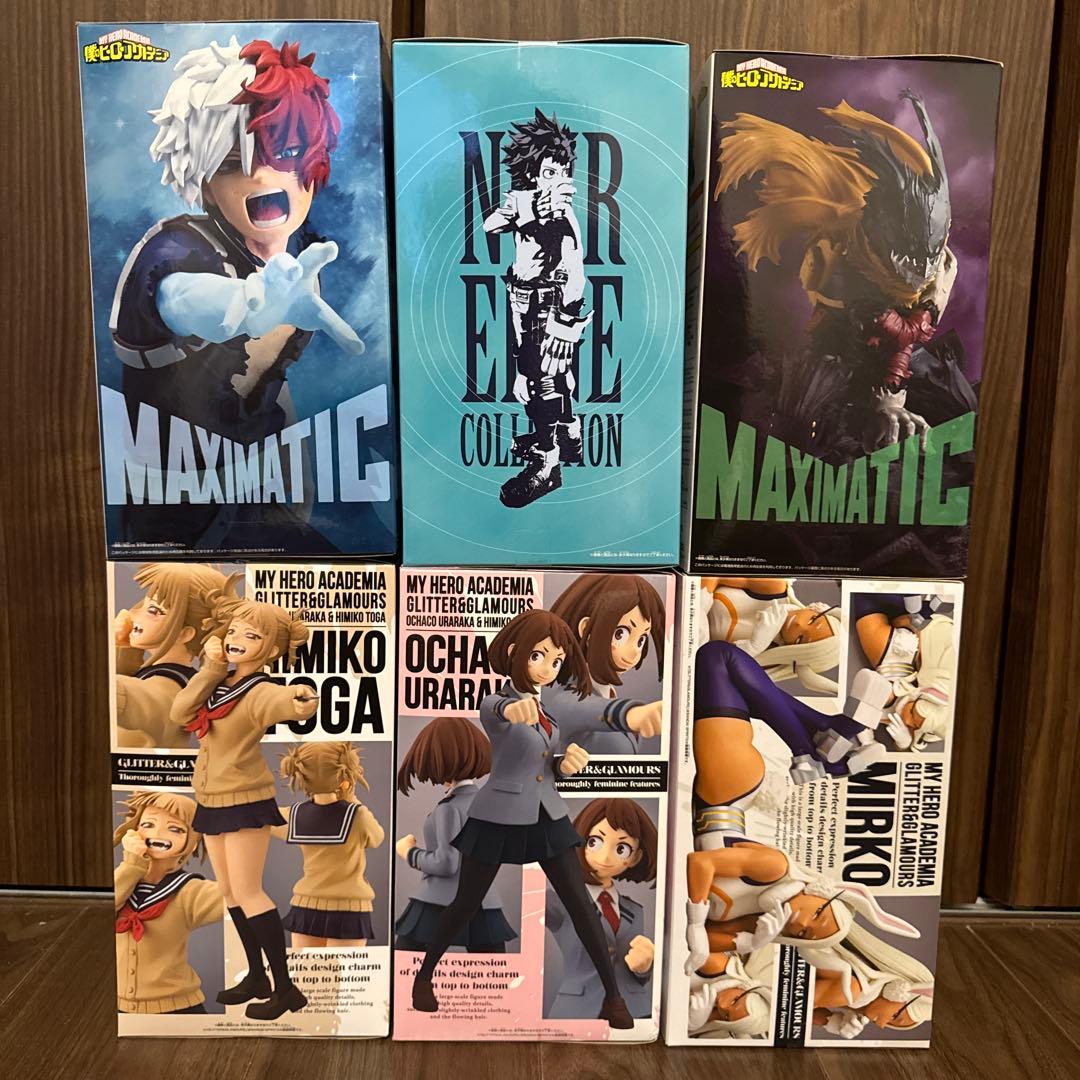 ヒロアカ　5体まとめ売り　緑谷出久/ノアールエッジ/お茶子/ヒミコ/ミルコ