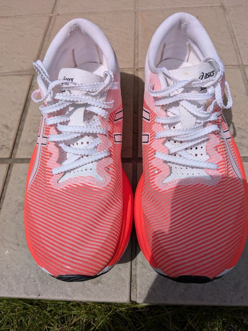 ASICS S4ランニングシューズ 25.0cm ピンク ストライプ