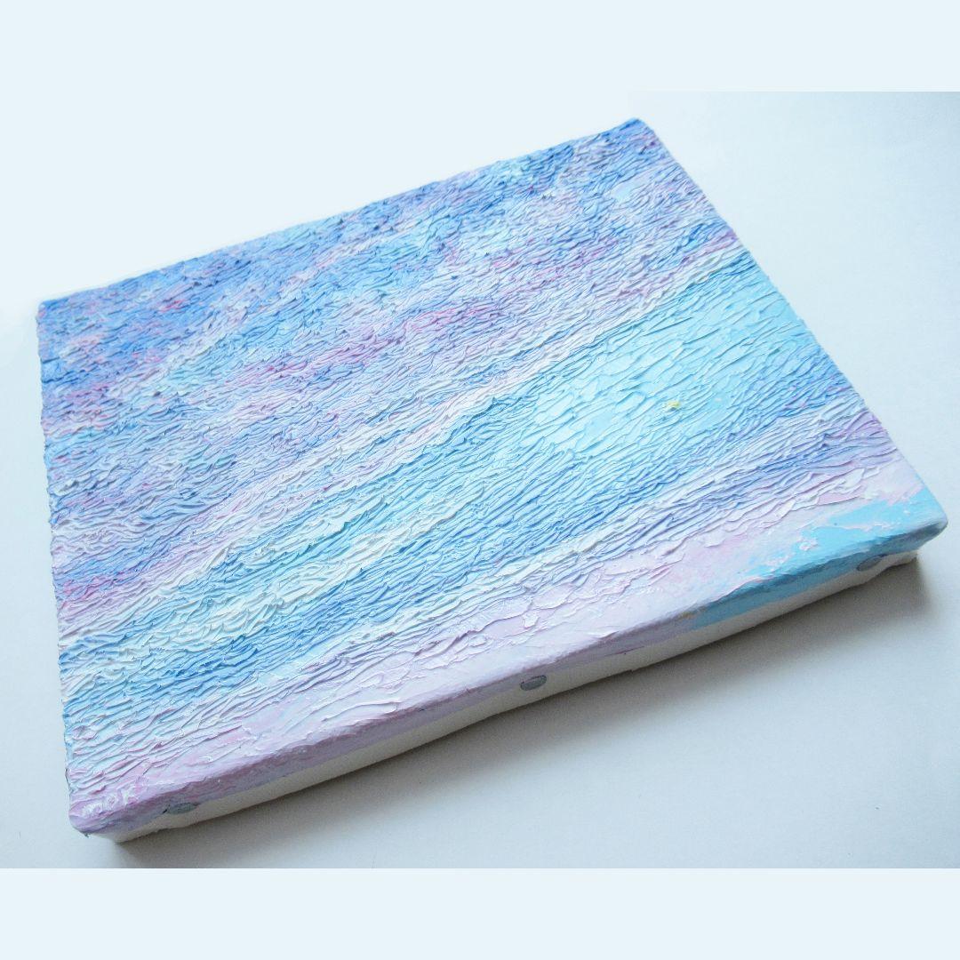 ［匿名で配送］ 一点もの 夕方 空 星 油絵 油彩 絵