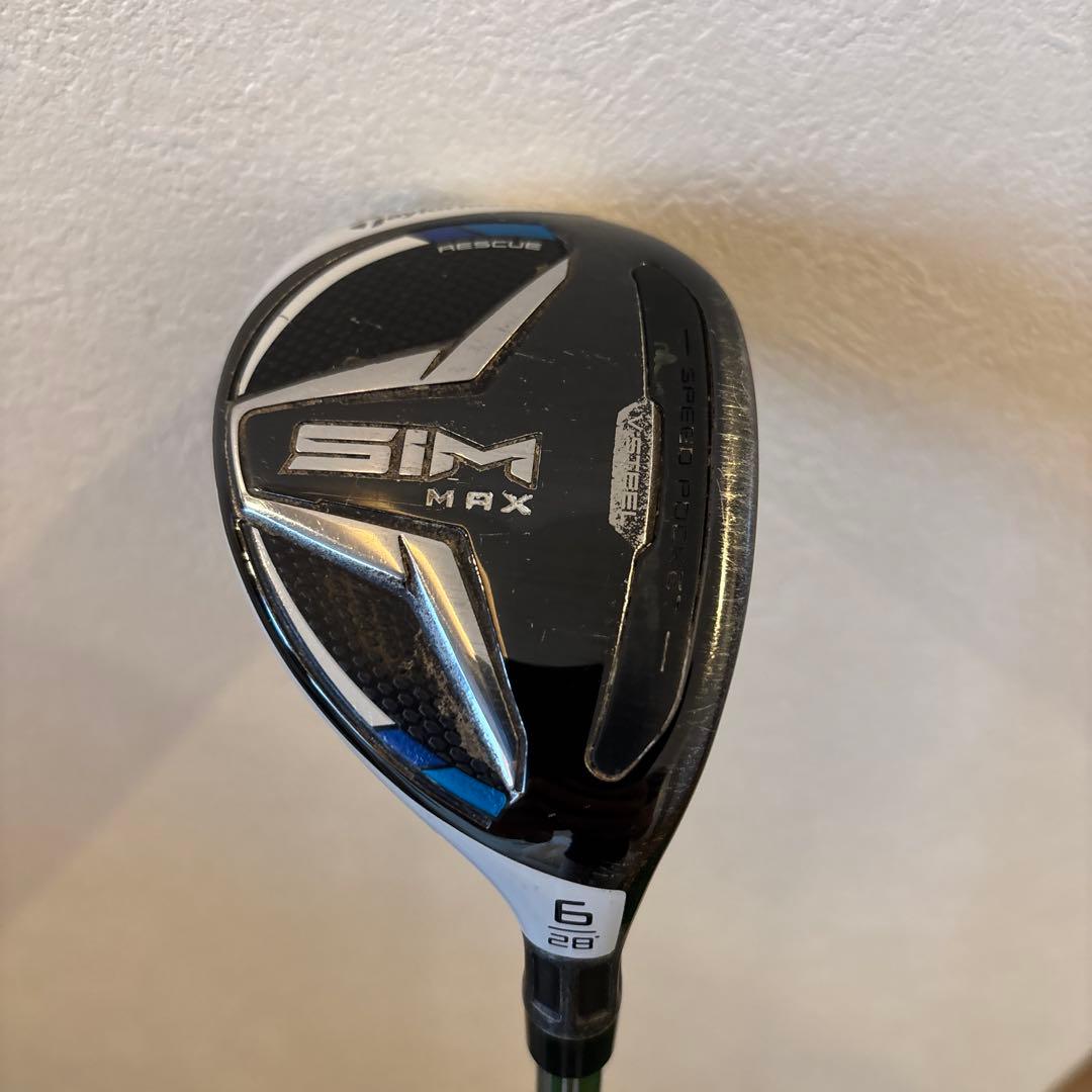 希少　TaylorMade SIM MAX ユーティリティ 6番 28度　KBS