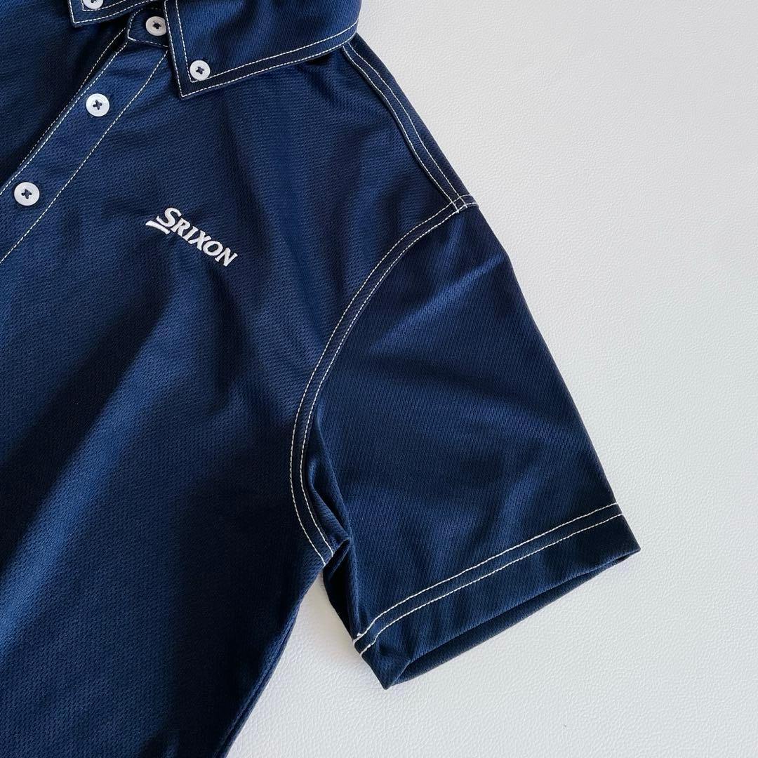 SRIXON by DESCENTE スリクソン　半袖ポロシャツ M ネイビー