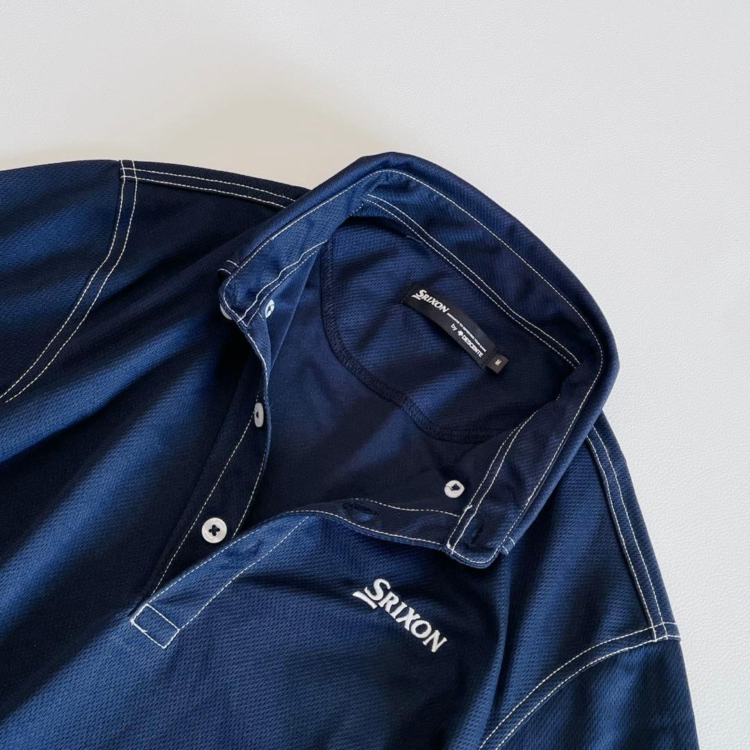 SRIXON by DESCENTE スリクソン　半袖ポロシャツ M ネイビー