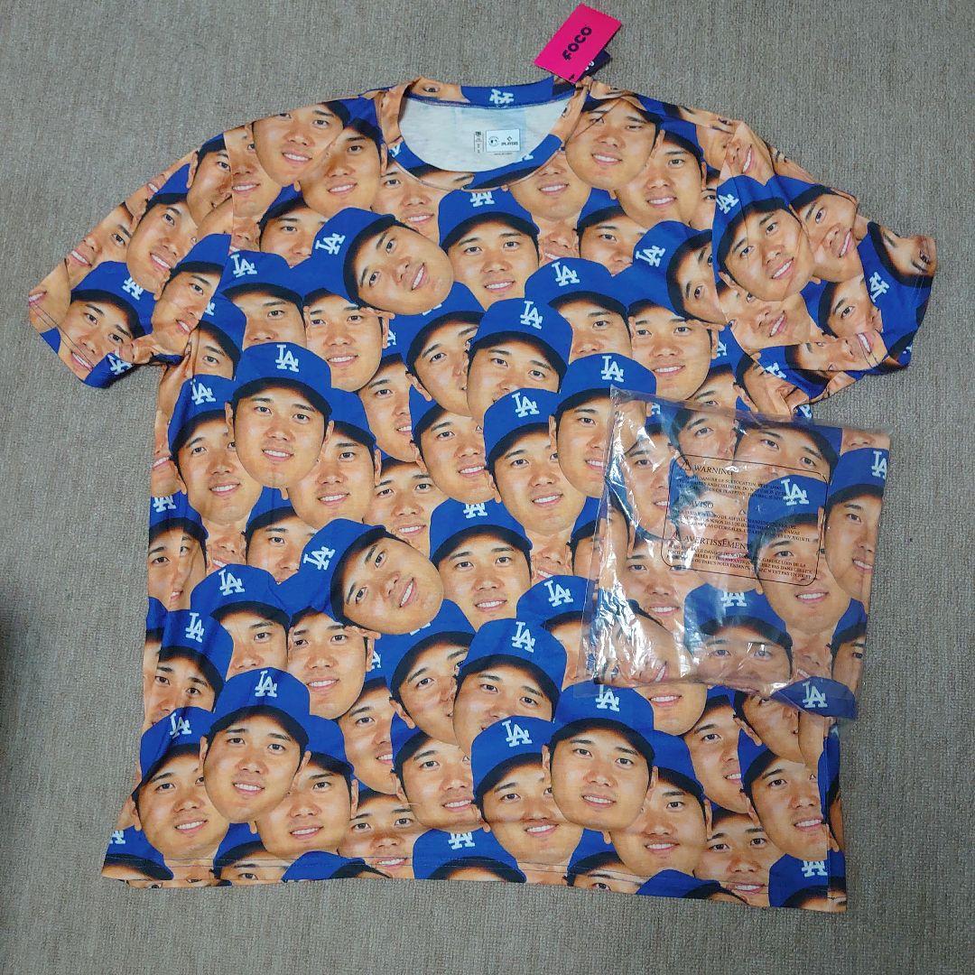 FOCO 大谷翔平 ドジャース Tシャツ 2XL 新品 未使用 顔だらけ 2枚