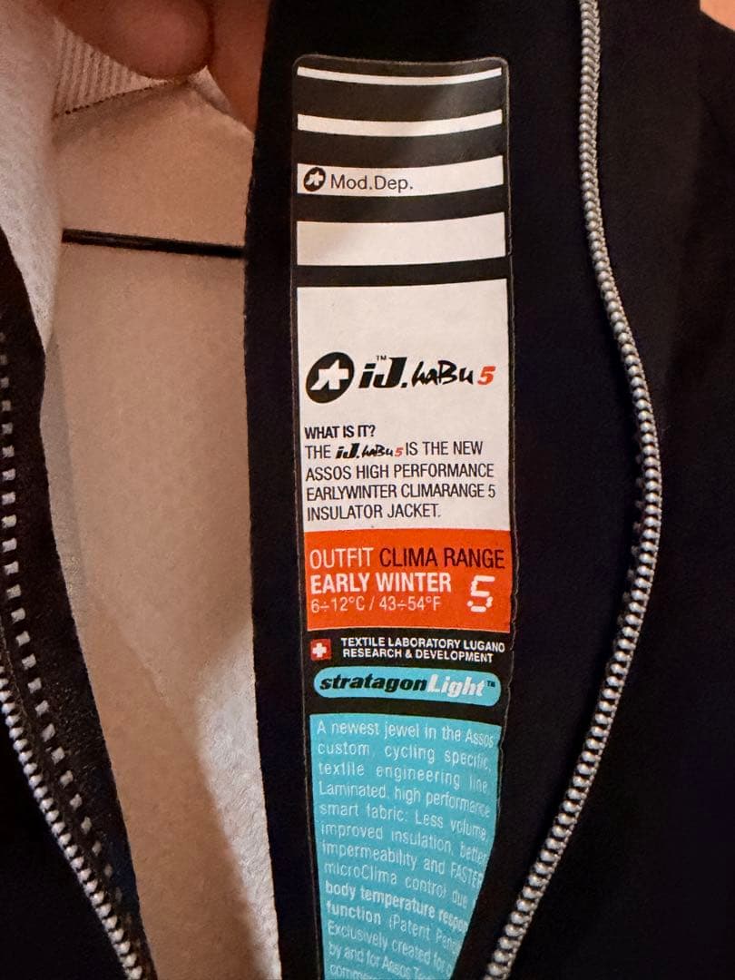 ASSOS アソス iJ.haBu5 サイクルジャケット Mサイズ 初冬・秋口用