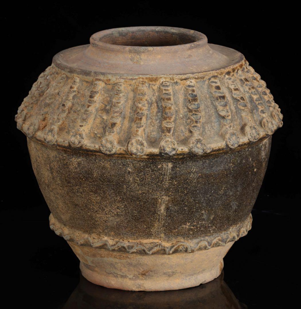 古陶 壺 装飾古壺 箱付 古作陶器 花器 花入 古美術 骨董 古道具 時代物