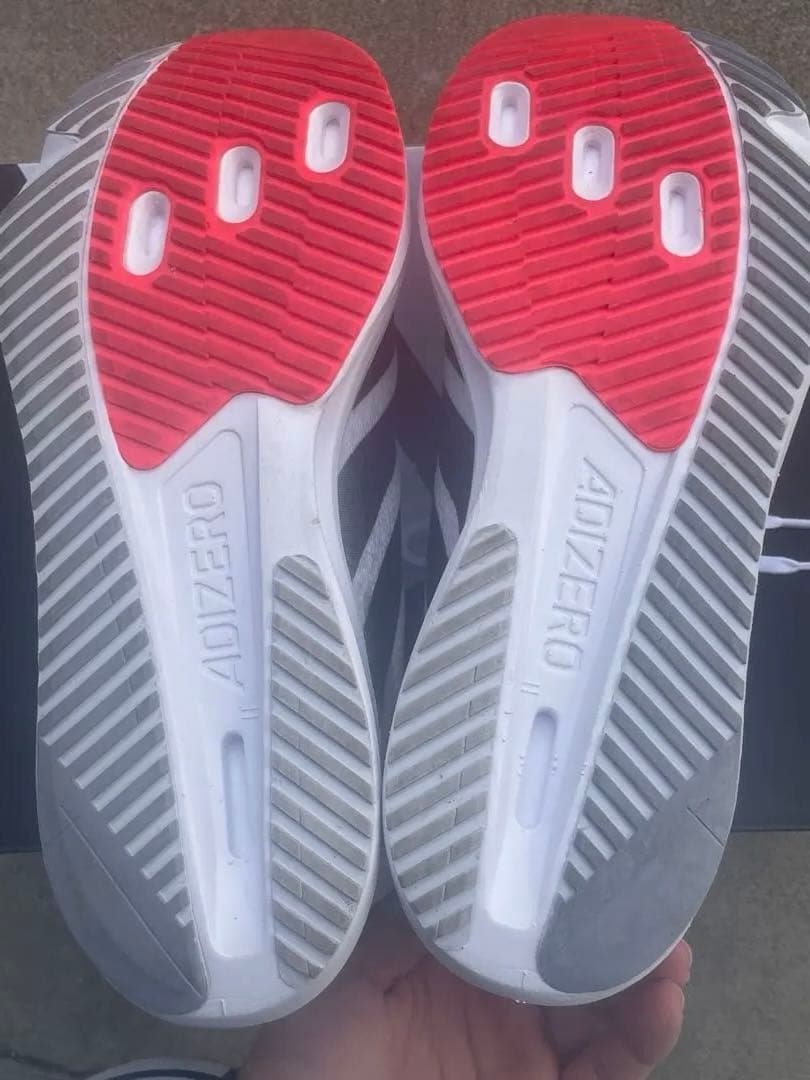 ADIZERO SL2 M 27.0cm ホワイト/ブラック/レッド