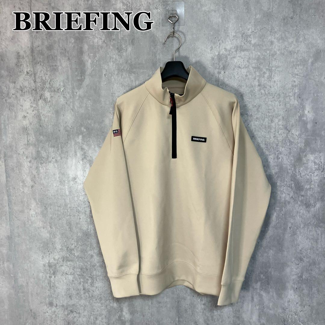 BRIEFING GOLF 3Dロゴ ハーフジップ M