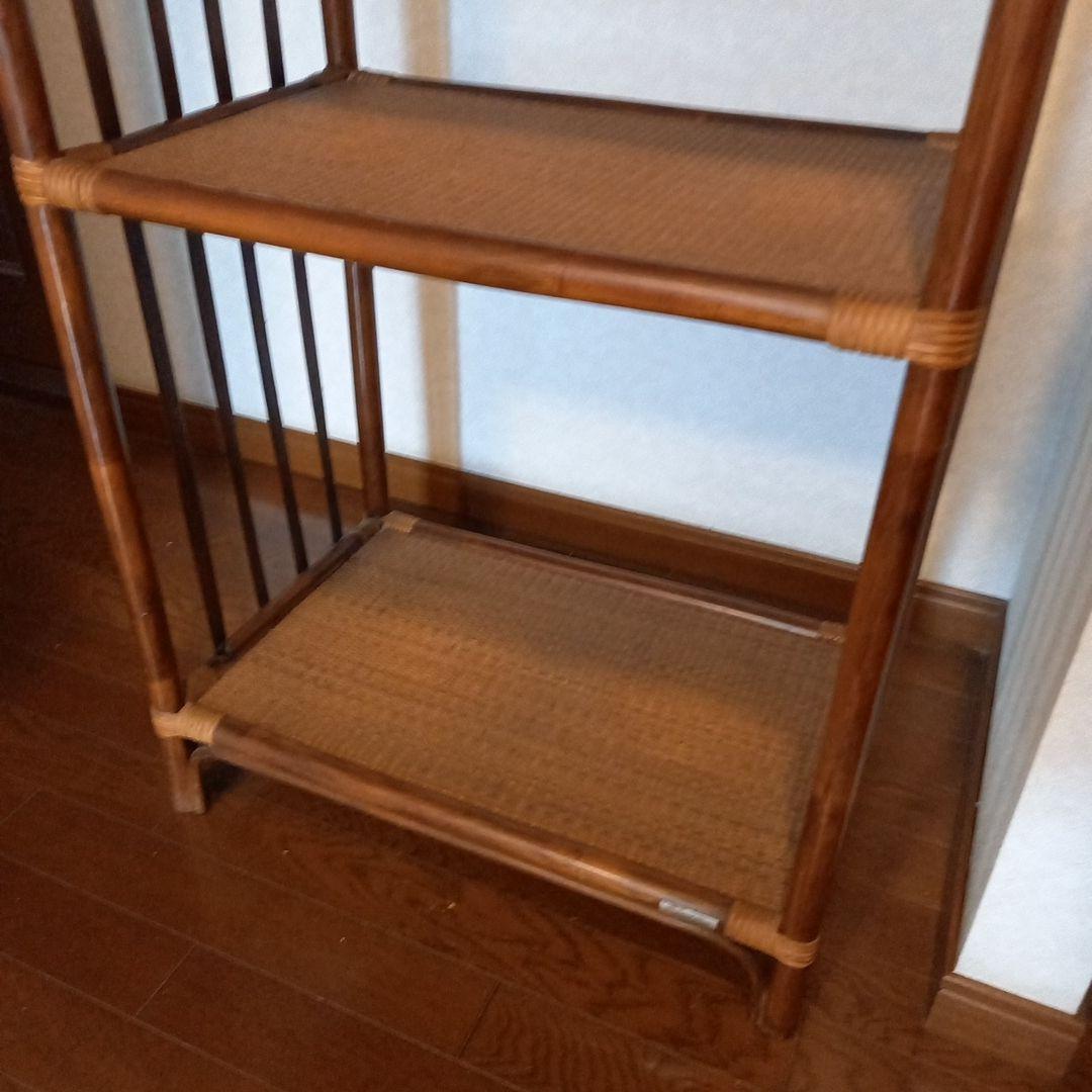 HANA　アーチ型4段　藤製ラック　縦1m70cm ￥5500
