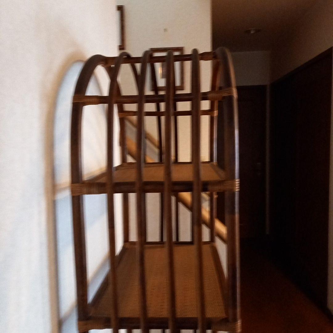 HANA　アーチ型4段　藤製ラック　縦1m70cm ￥5500