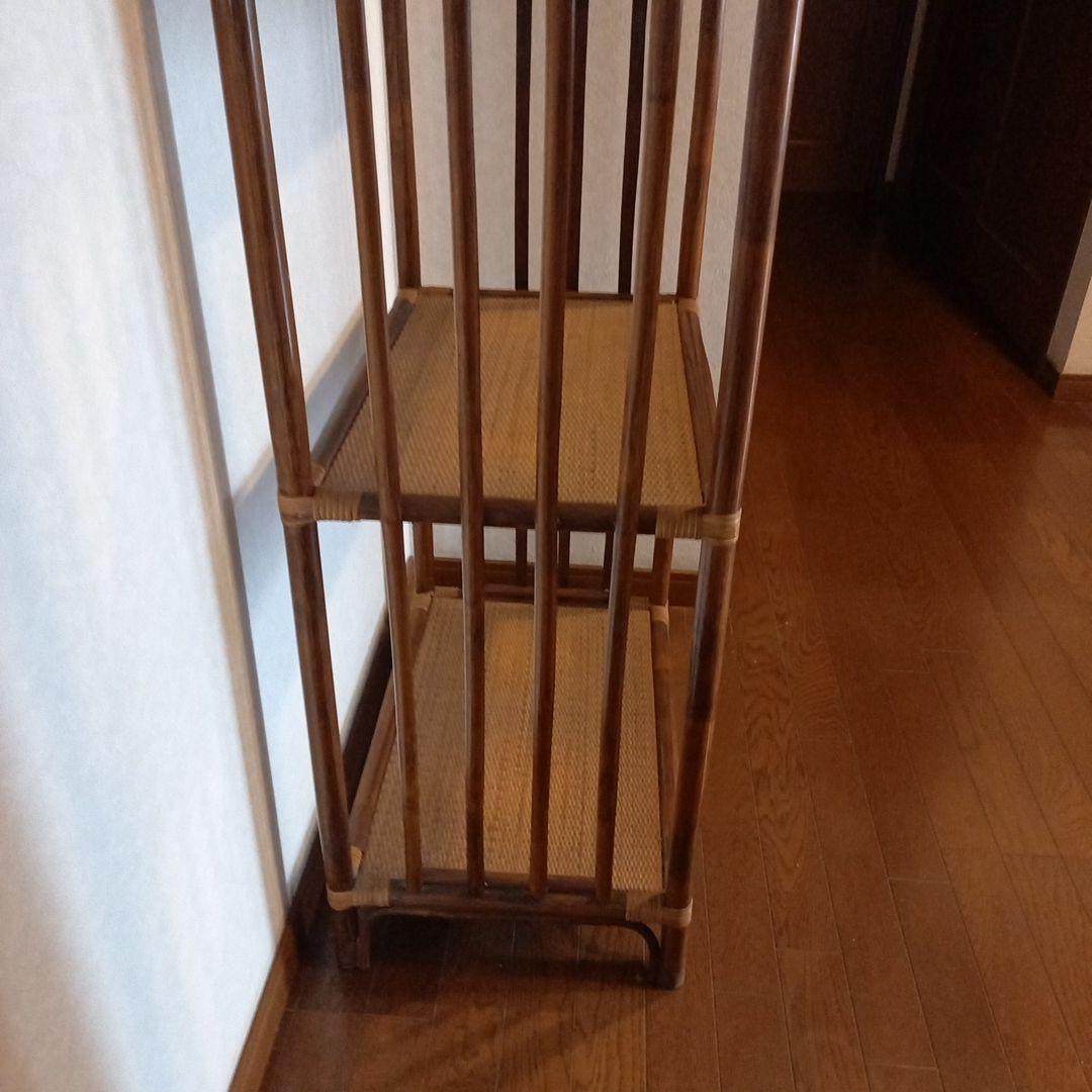 HANA　アーチ型4段　藤製ラック　縦1m70cm ￥5500
