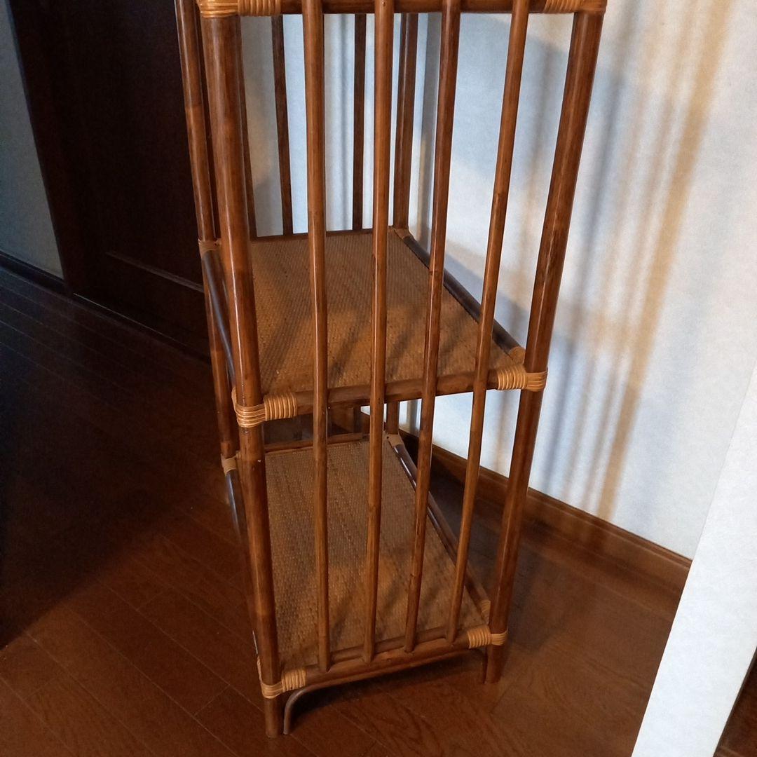 HANA　アーチ型4段　藤製ラック　縦1m70cm ￥5500