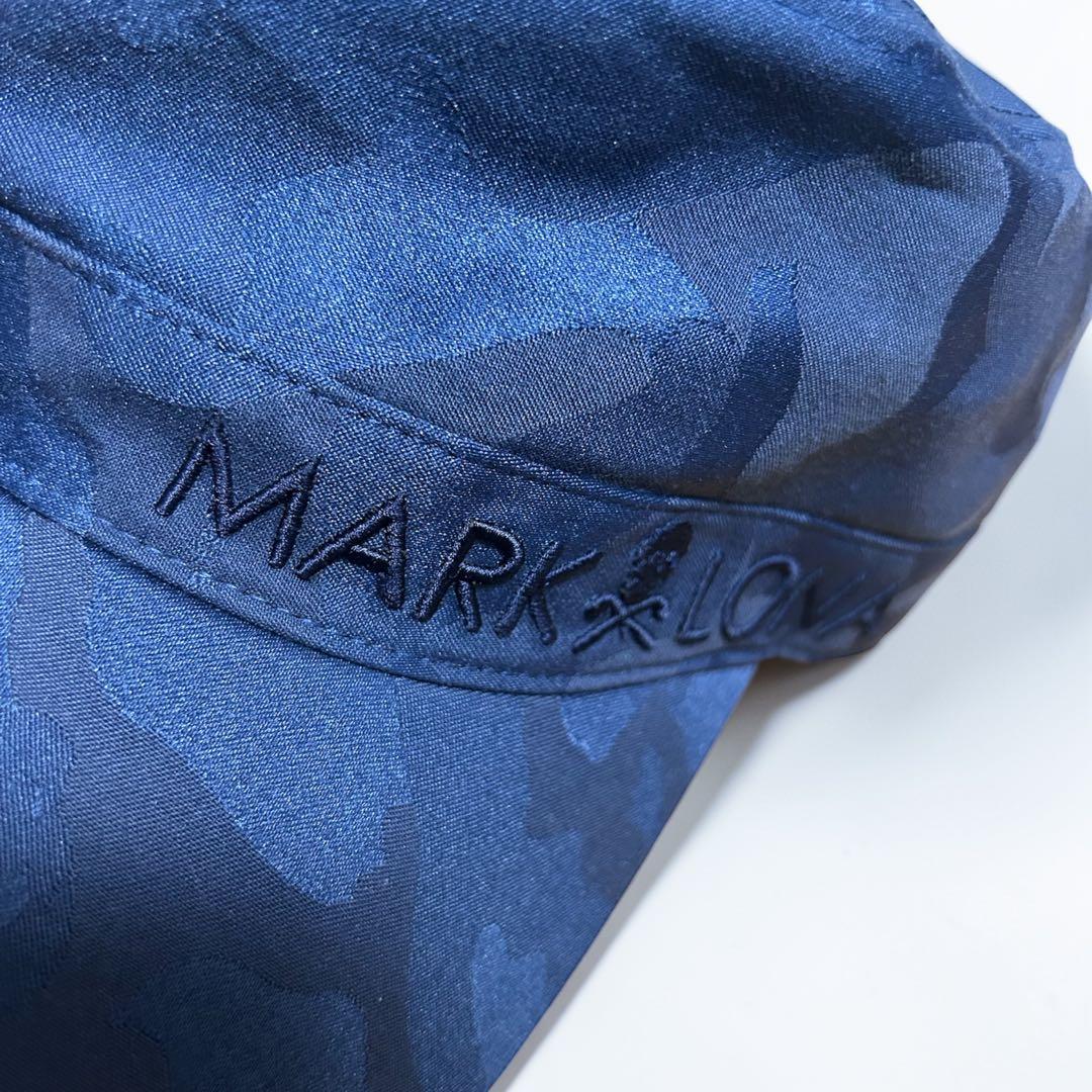 美品MARK&LONA マークアンドロナ キャップ カモフラ ネイビー系ゴルフ