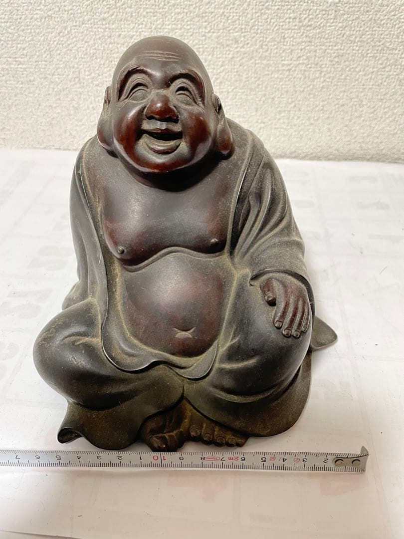 銅製 弥勒仏像 置物