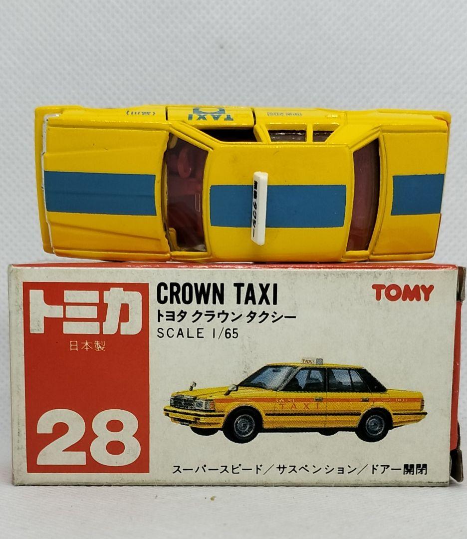 《赤箱トミカ28-5-1》トヨタクラウンタクシー【品川 タクシー】未使用美品