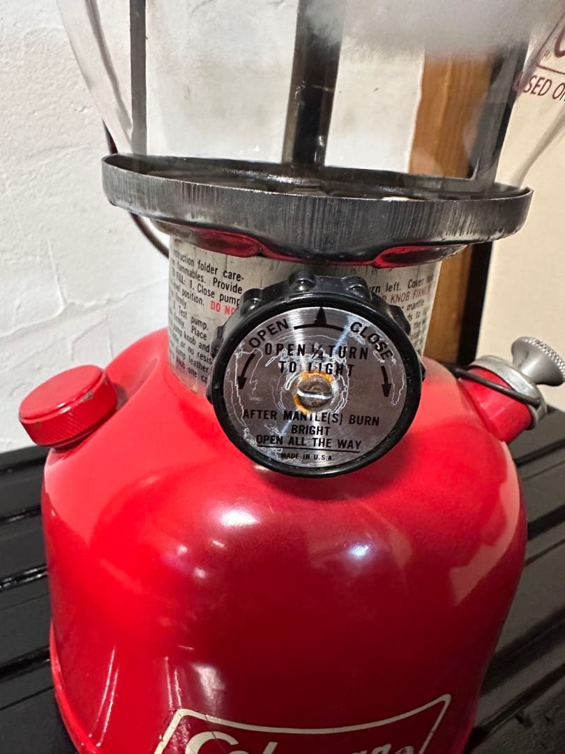 Coleman コールマン ランタン 200A 78’ 9月 ケース 赤 USA