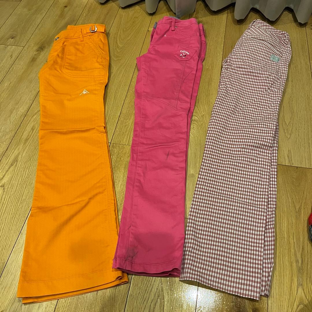XS S　ゴルフウェア　春夏秋冬　パンツ　まとめ売り　パーリーゲイツ　おまけ付き