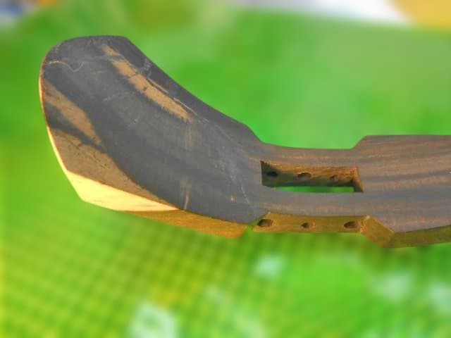 新品未使用(送料無料)439.800円　沖縄三線専用黒檀棹棹　　「世名城型}