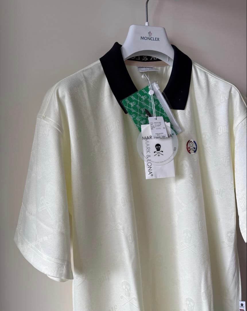新品 ★ MARK&LONA ポロシャツ マーク&ロナ 正規品 白
