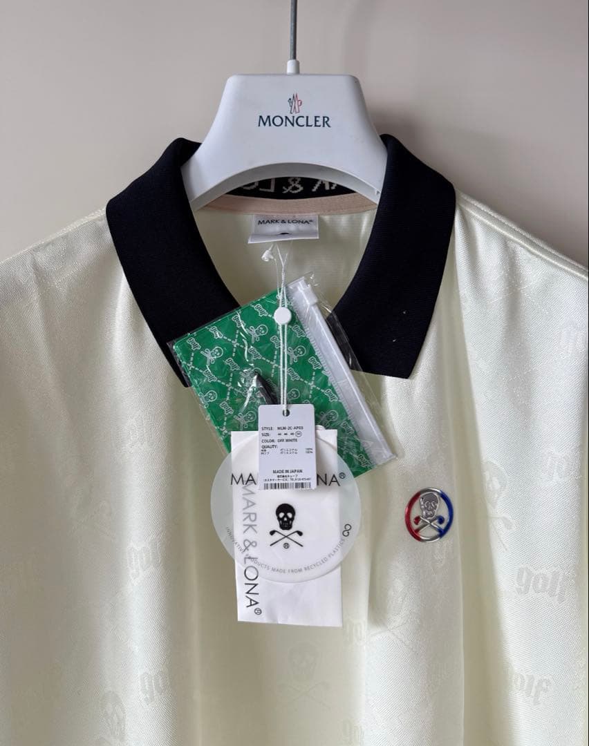 新品 ★ MARK&LONA ポロシャツ マーク&ロナ 正規品 白