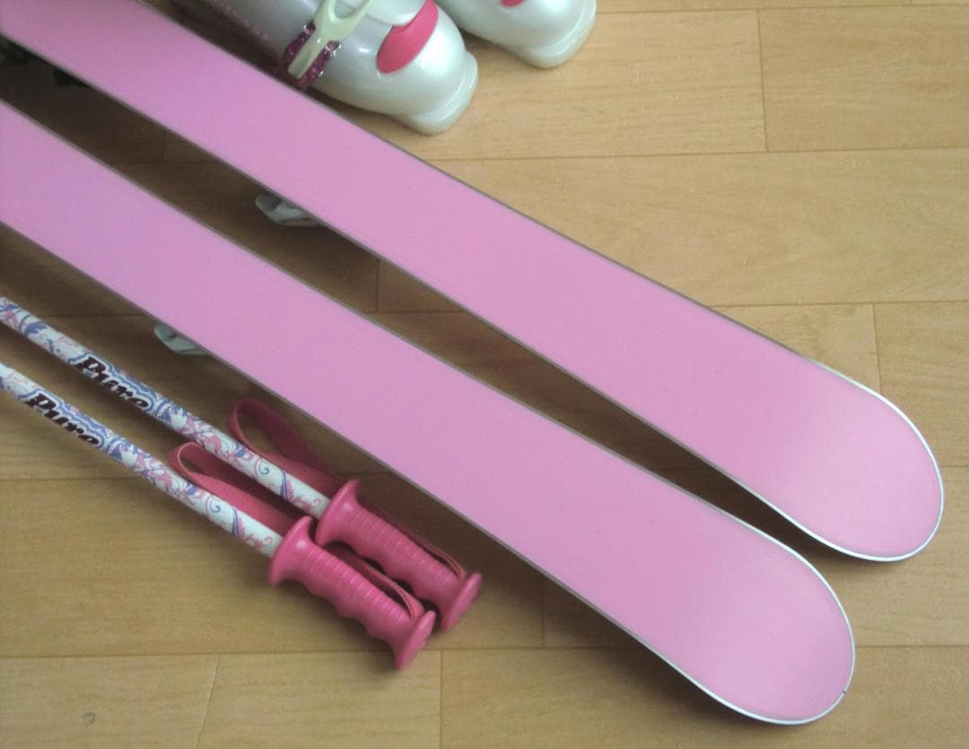 ■■送料無料■SWALLOW■子供用スキーセット■板100靴19■WAX済■■