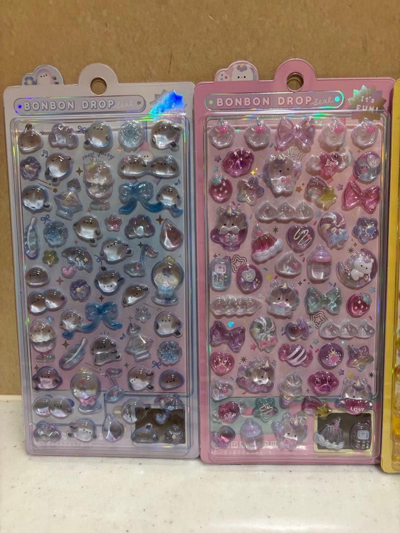 【正規品】はちみつ　ユニコーン　ニーハオ　シマエナガ　ボンボンドロップシール