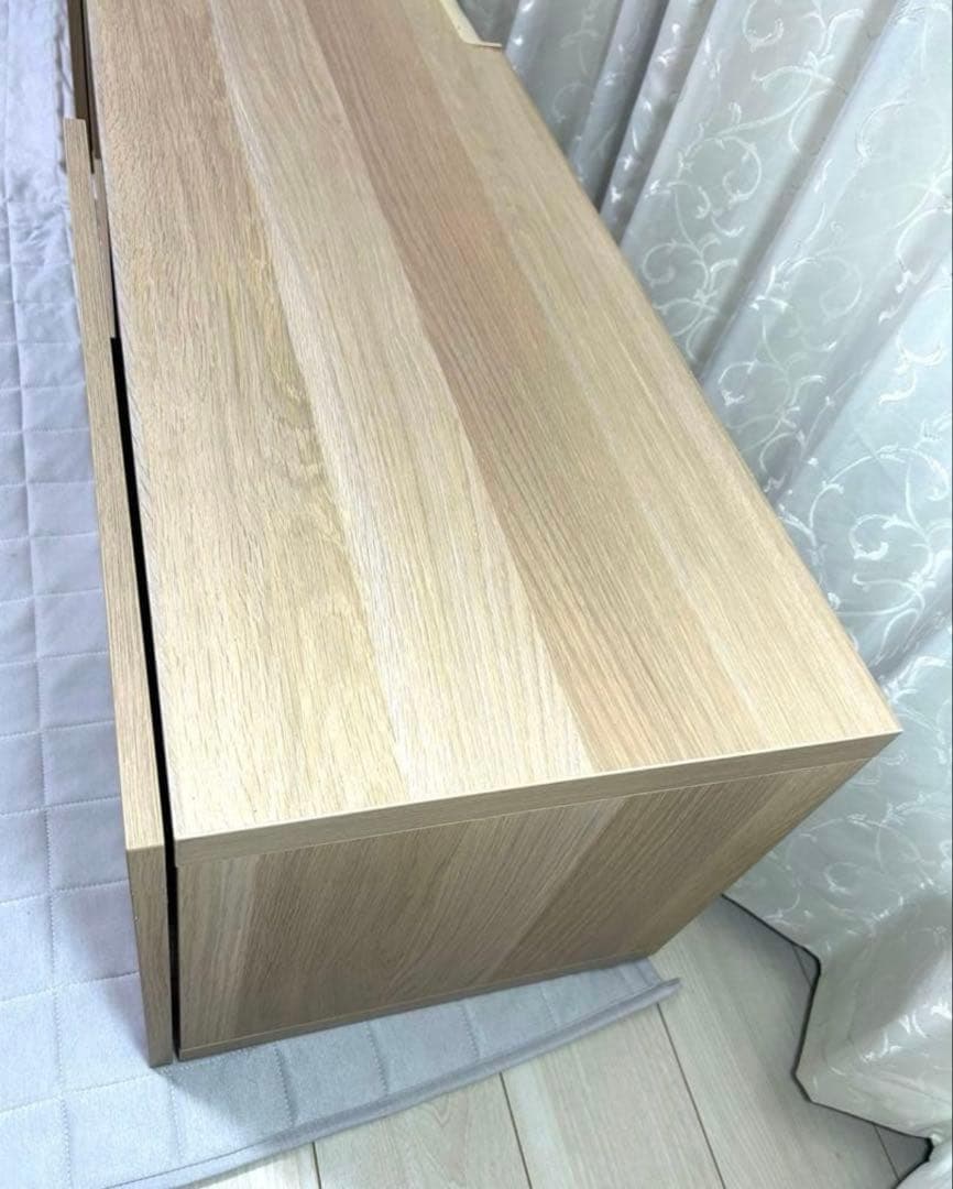 IKEA　テレビボードベストー　ナチュラルウッド　引き出し開き扉