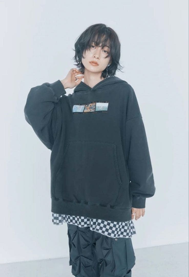 【XL】ExWHYZ フォト プリント パーカー フーディー
