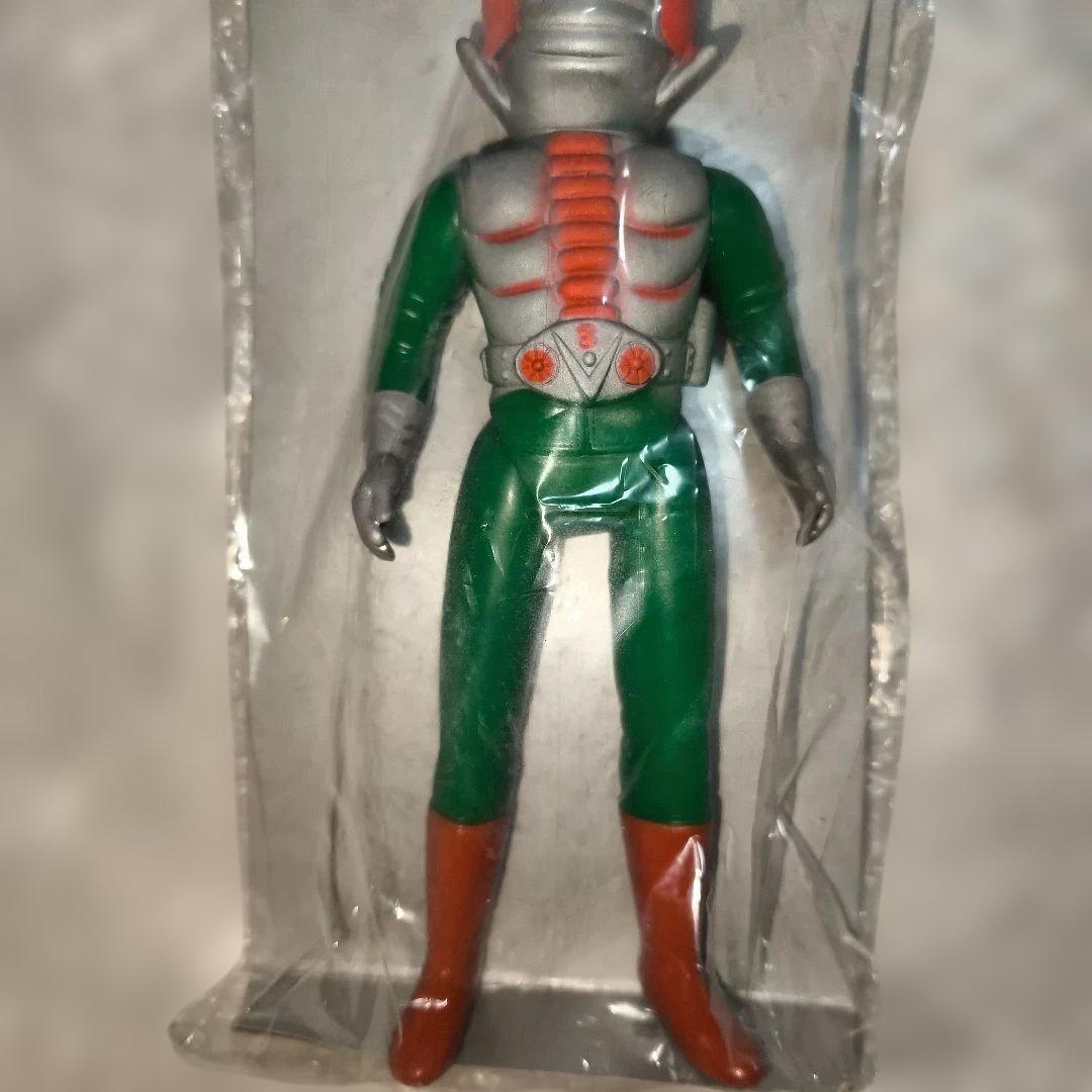 【新品 未開封品】 仮面ライダーV3 ソフビ ミドルサイズ ポピー 当時物