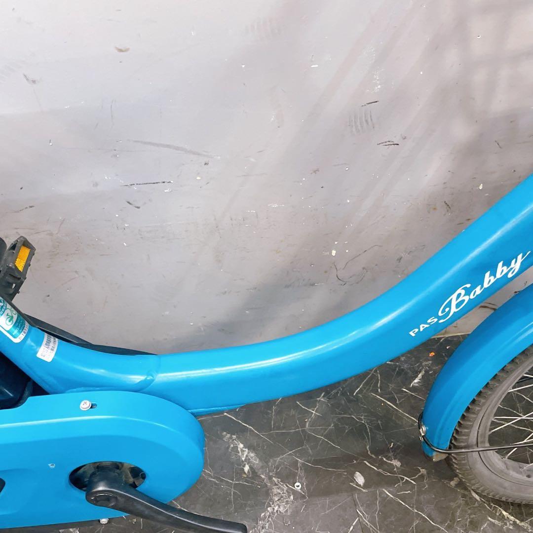 車体のみ 引取り【71】電動自転車 YAMAHA PAS Babby ブルー