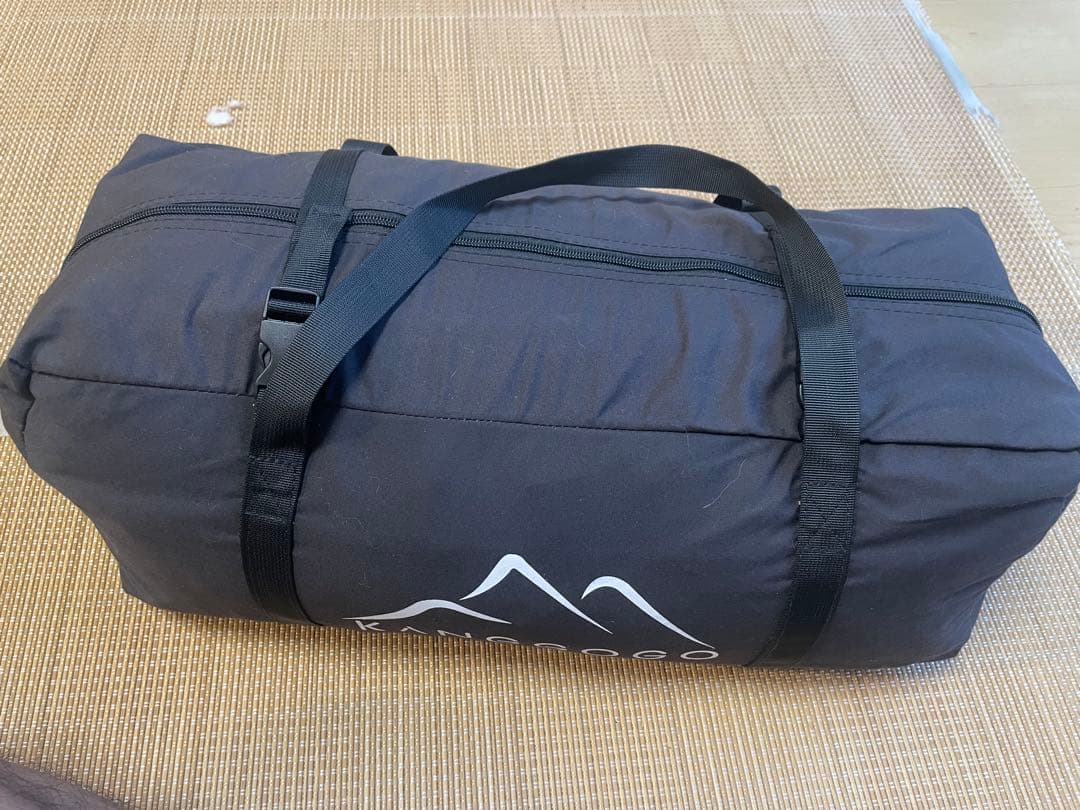 美品Kangogo 1人用キャンプテント ブラック TC素材