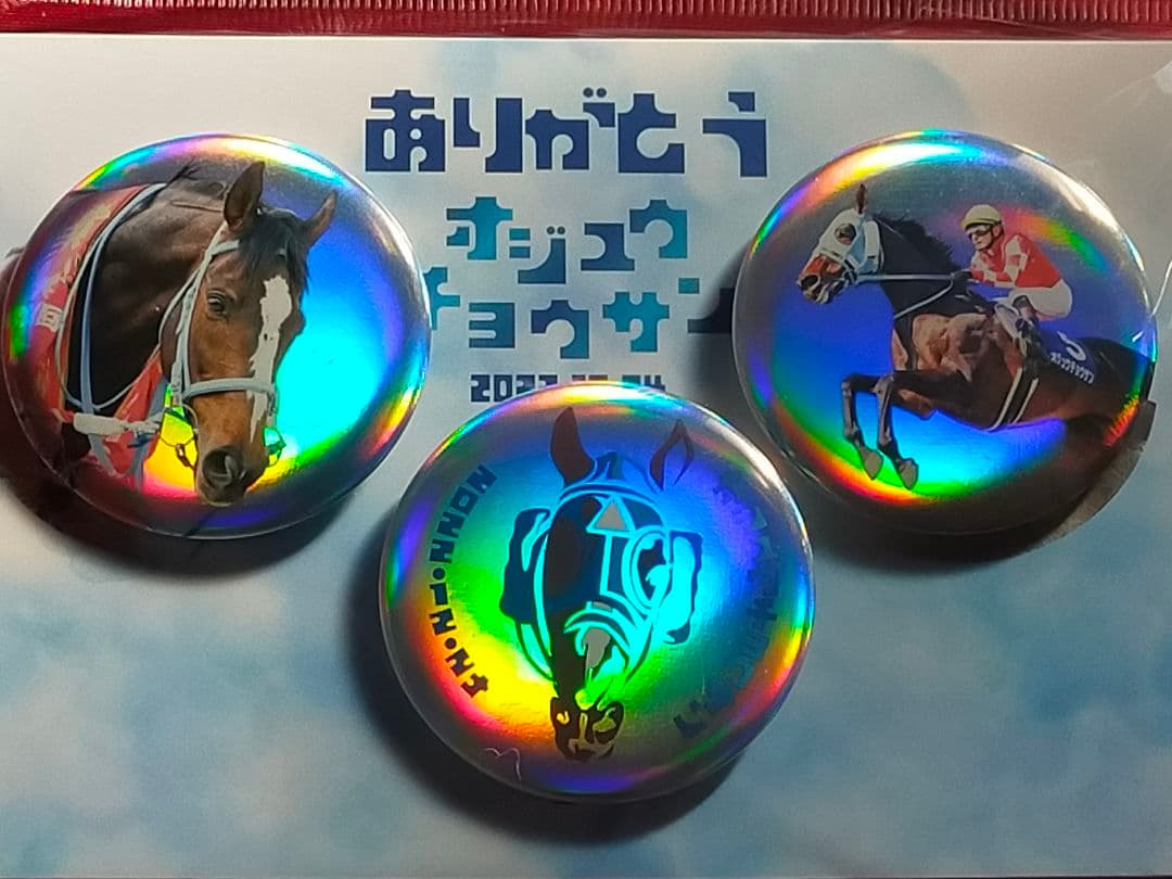 ②◆　競馬　JRA　◆オジュウチョウサン◆引退記念グッズ◆マグカップ　缶バッチ◆