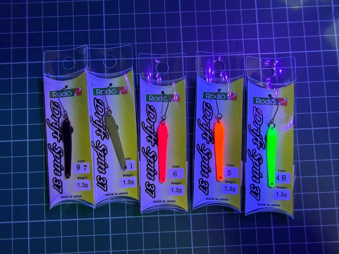 ロデオクラフト　ドリフトスピン　1.3g クリアーレッド　ガチャピン　ドリスピ