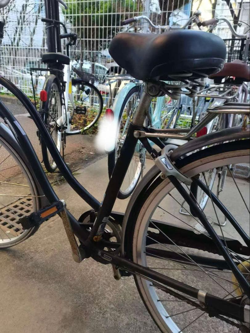 自転車シティサイクル 前カゴ付き 中古
