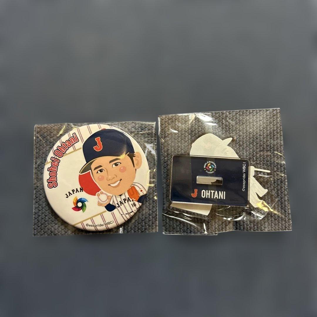 WBC侍ジャパンガチャ2026 缶バッジ　大谷翔平　アクリルスタンド