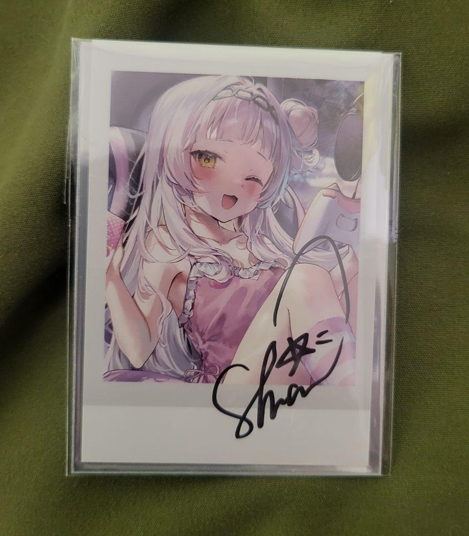 【ホロライブ】紫咲シオン 直筆サイン入りポストカード【極美品】