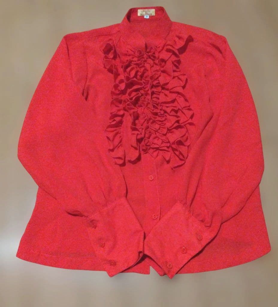 DOCE del FLAMENCO フラメンコ トップス 赤